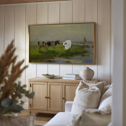 Cow Ghost Landscape Painting