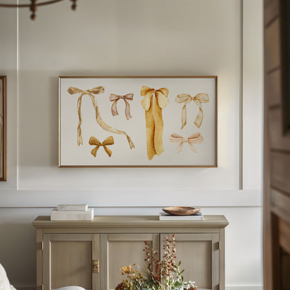 Gold Coquette Christmas Bows
