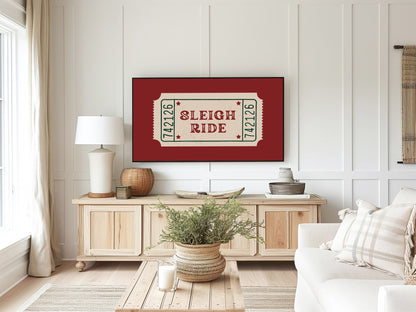 Sleigh Ride Ticket