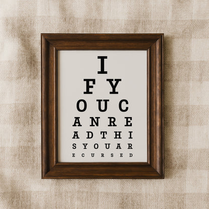 You Are Cursed Eye Chart