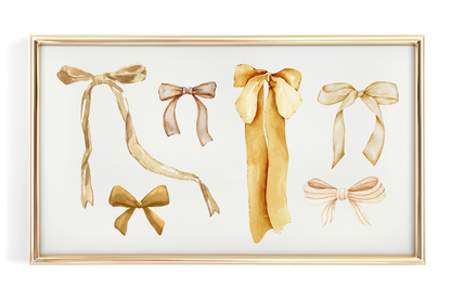 Gold Coquette Christmas Bows