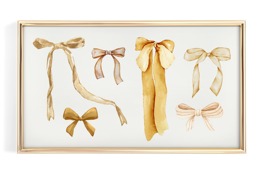 Gold Coquette Christmas Bows
