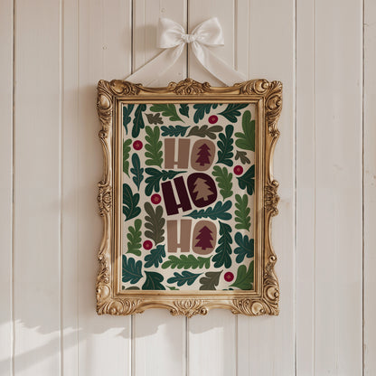 Ho Ho Ho Christmas Print