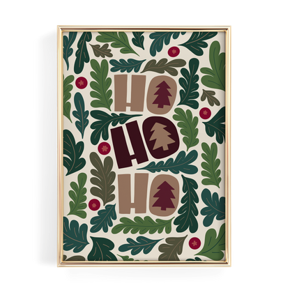 Ho Ho Ho Christmas Print