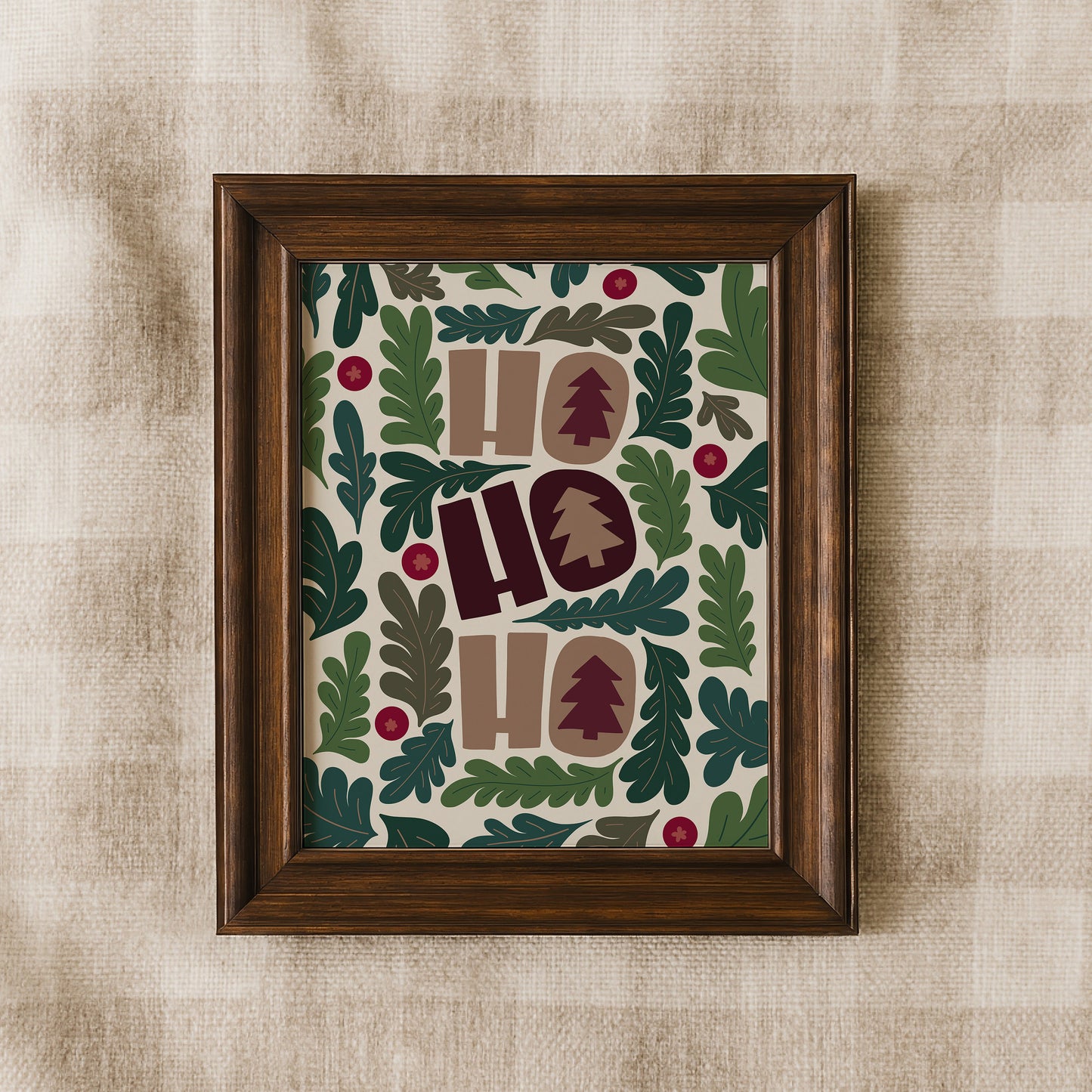 Ho Ho Ho Christmas Print