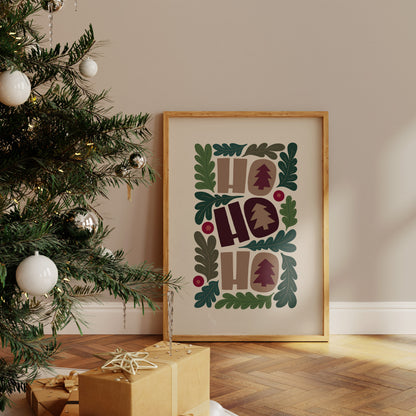 Ho Ho Ho Winter Print