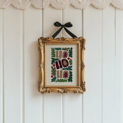 Ho Ho Ho Winter Print