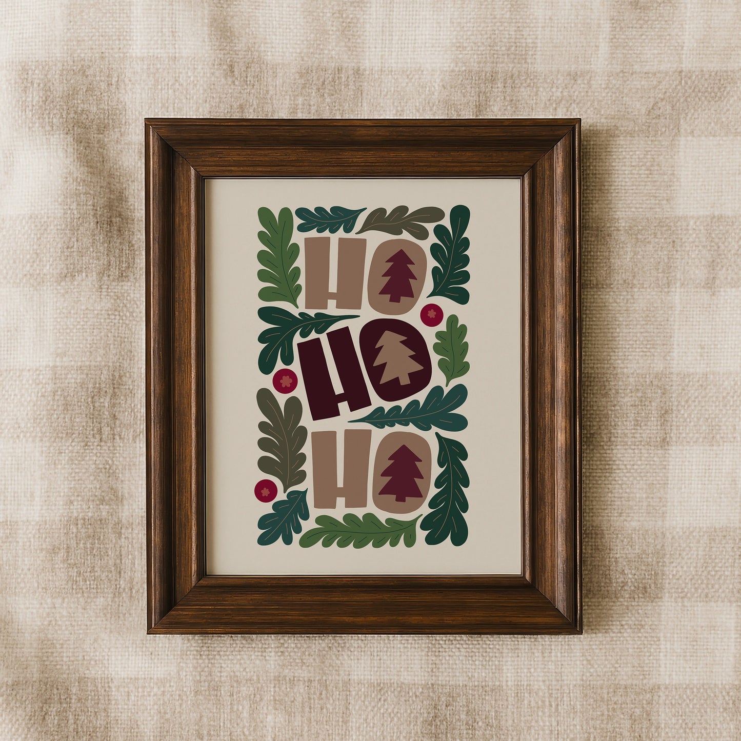 Ho Ho Ho Winter Print