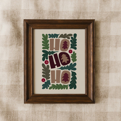 Ho Ho Ho Winter Print