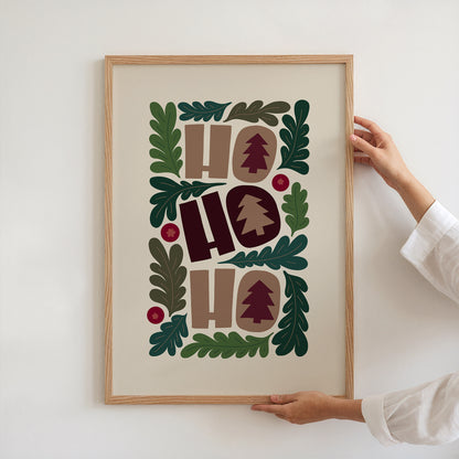 Ho Ho Ho Winter Print