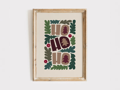 Ho Ho Ho Winter Print