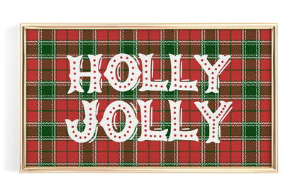 Plaid Holly Jolly Christmas
