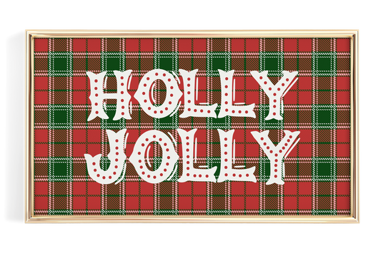 Plaid Holly Jolly Christmas