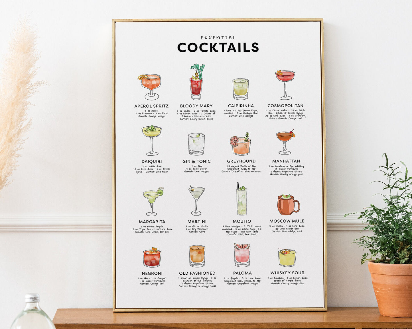 Cocktail Recipes Print