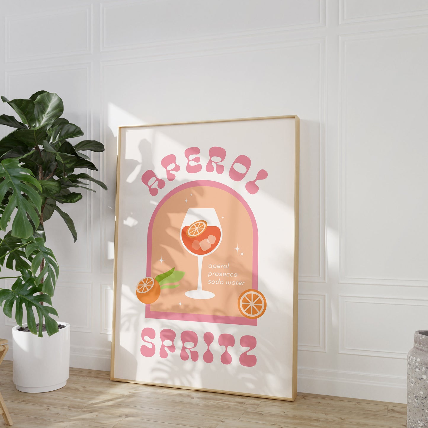 Retro Aperol Spritz Cocktail