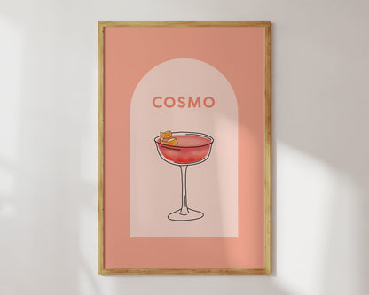 Pink Cosmopolitan Cocktail