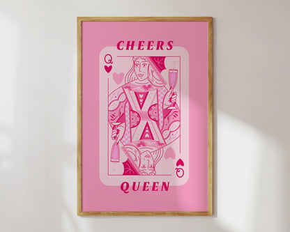 Cheers Queen Playing Card