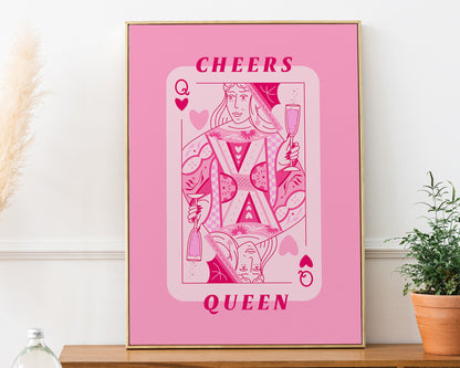 Cheers Queen Playing Card