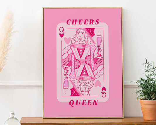 Cheers Queen Playing Card