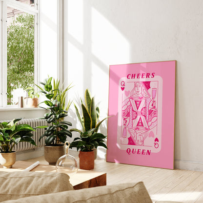 Cheers Queen Playing Card