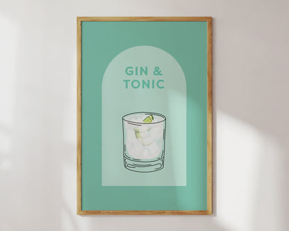 Gin and Tonic Cocktail