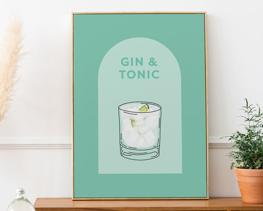 Gin and Tonic Cocktail