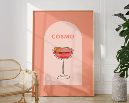 Pink Cosmopolitan Cocktail
