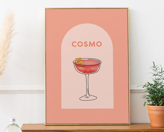Pink Cosmopolitan Cocktail