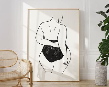 Female Body Print Set