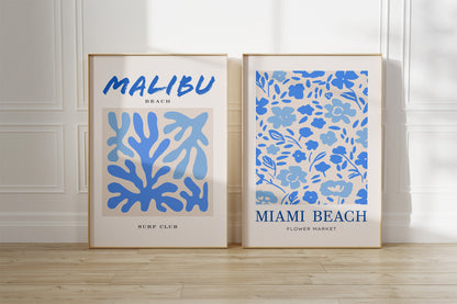 Blue Flower Market Set