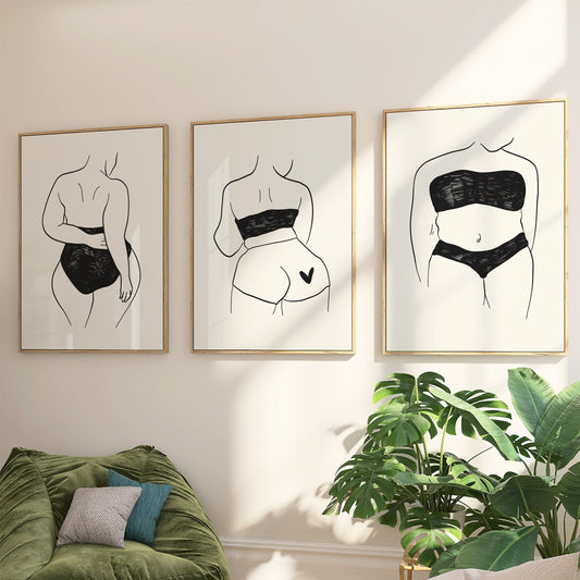 Female Body Print Set