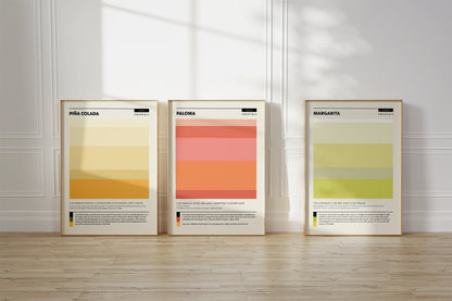 Modern Colorblock Cocktail Set