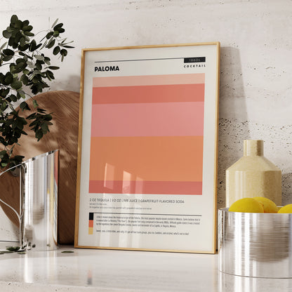 Modern Colorblock Cocktail Set