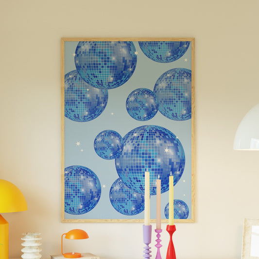 Blue Disco Balls