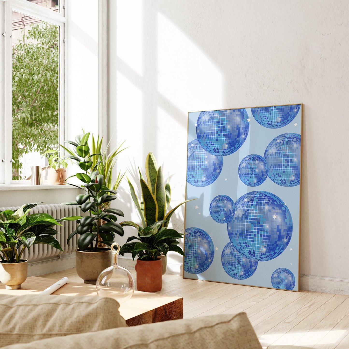Blue Disco Balls
