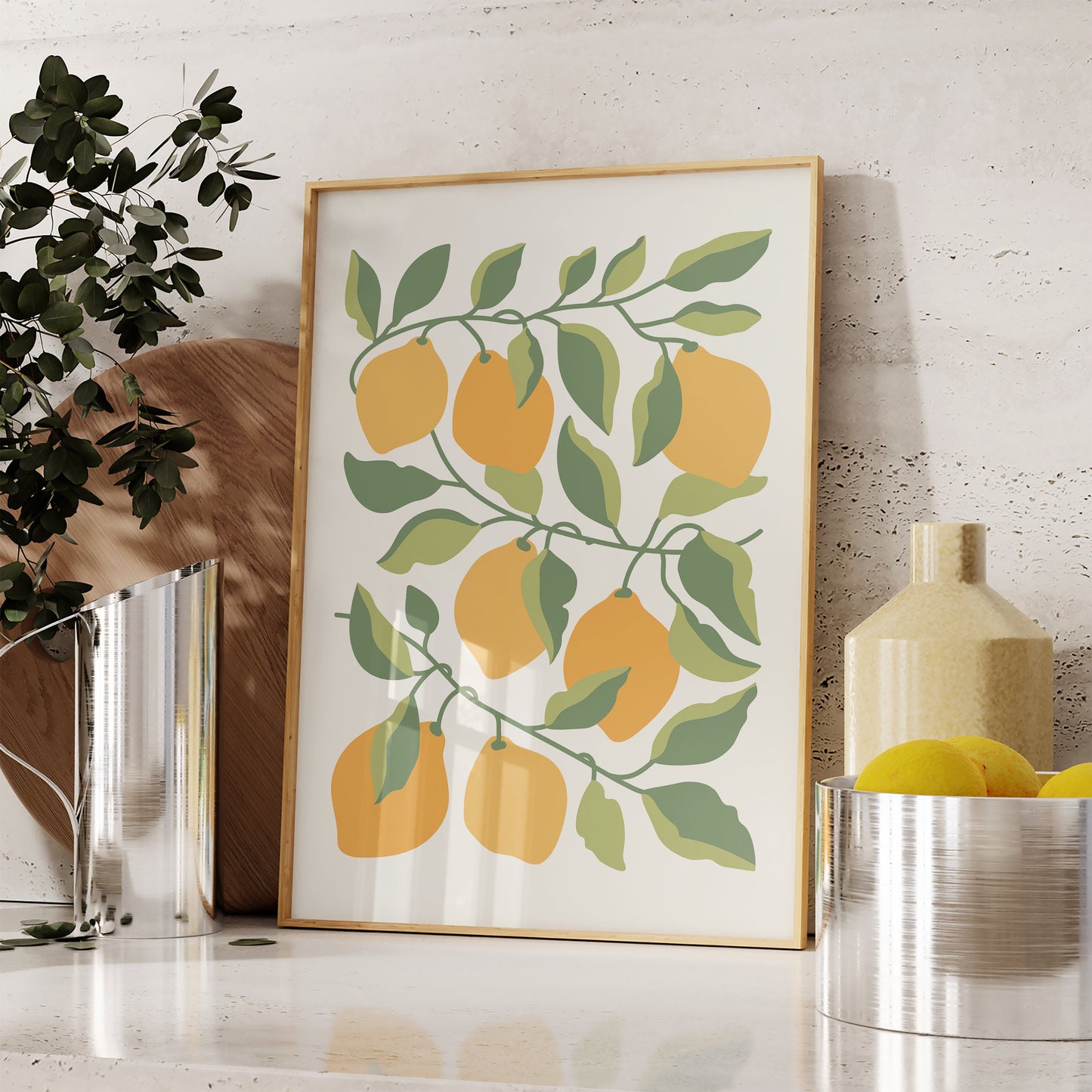 Floral Lemon Botanical Set