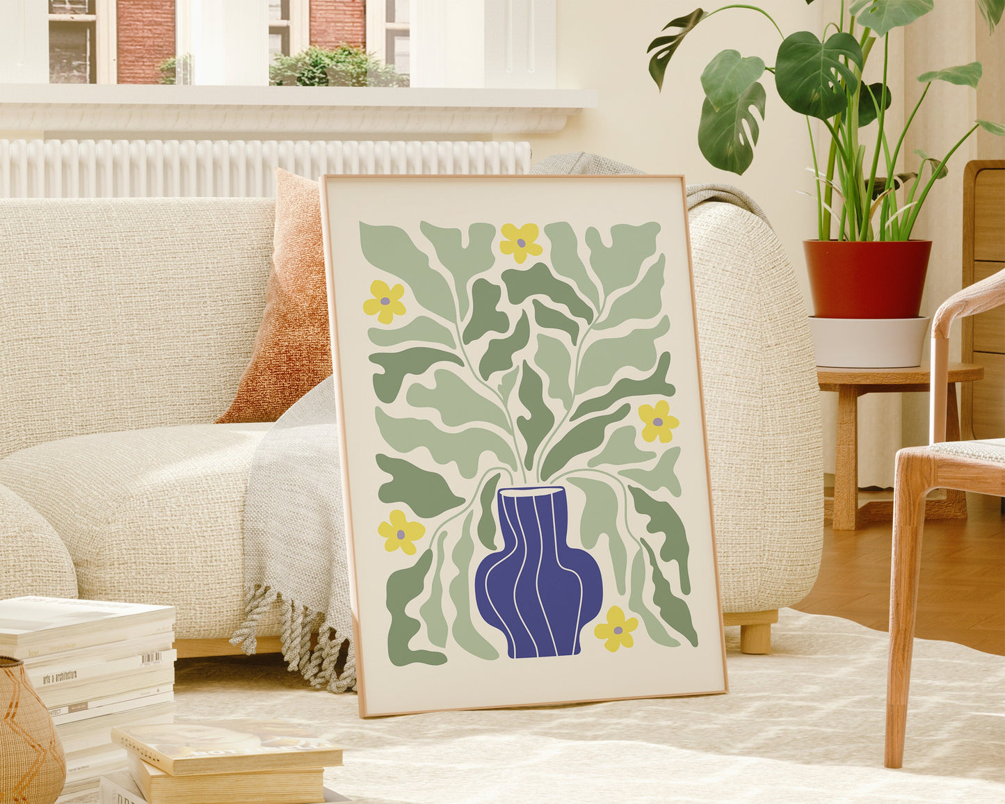 Potted Plants in Vase Print Set