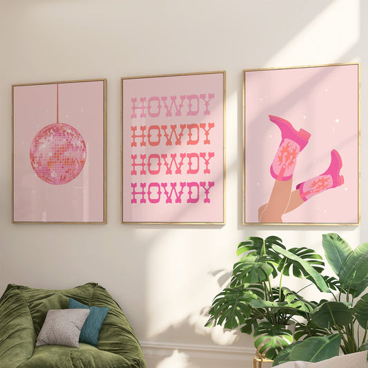 Pink Disco Cowgirl Set