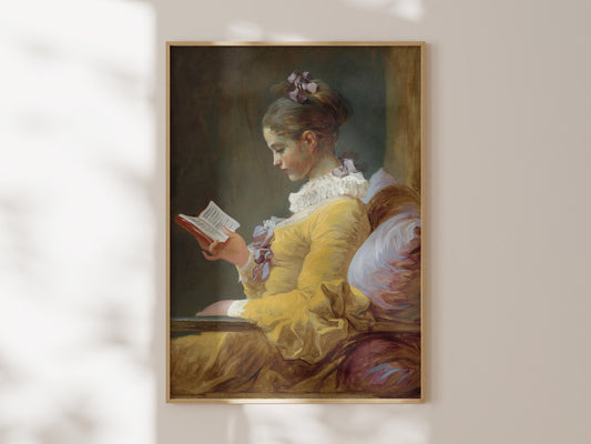 Victorian Woman Reading Portrait