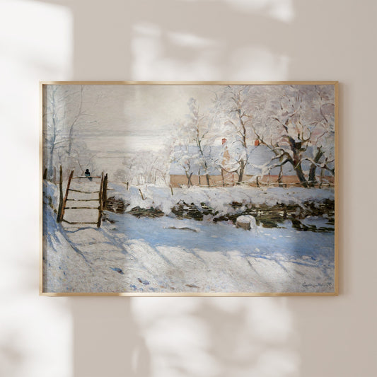 Monet Snowy Winter Landscape