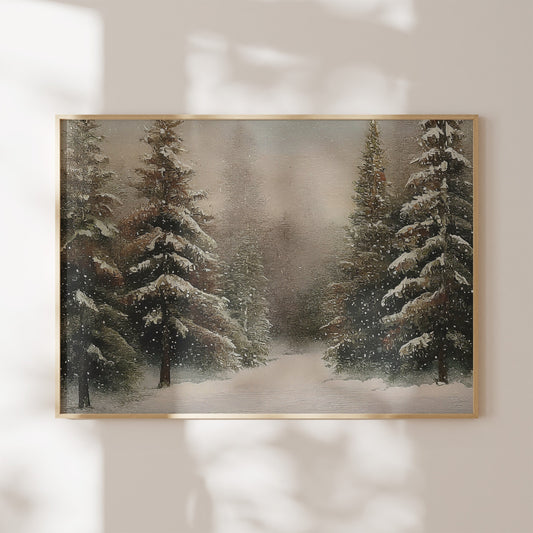 Vintage Christmas Tree Landscape