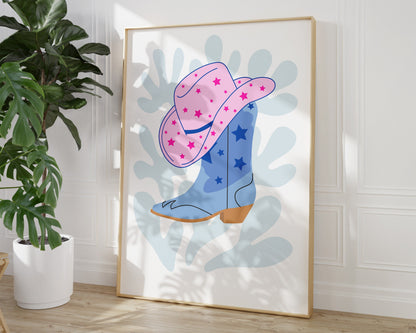 Cowgirl Boots and Hat