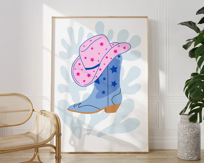 Cowgirl Boots and Hat