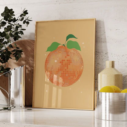 Orange Disco Ball