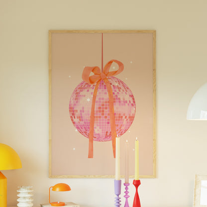 Disco Ball with Bow