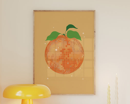 Orange Disco Ball