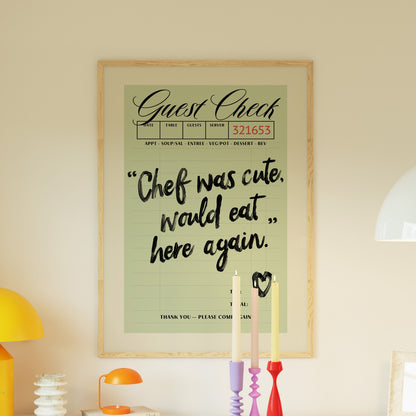 Cute Chef Quote