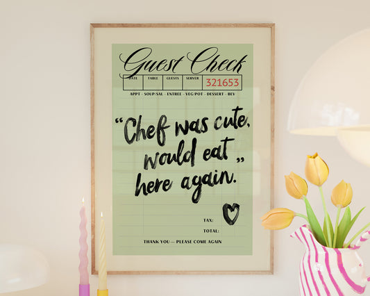 Cute Chef Quote