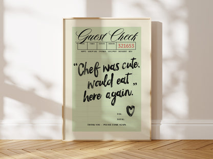 Cute Chef Quote
