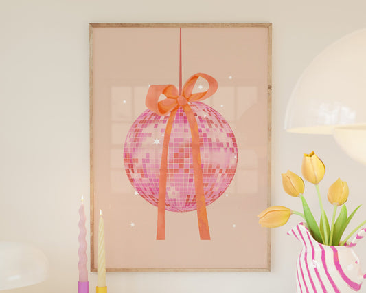 Disco Ball with Bow